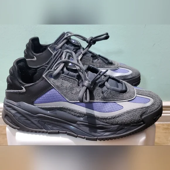 ADIDAS Niteball Carbon Orbit Violet Suede Leather Sneakers Unisex sz 7.5 Men's - Picture 5 of 15